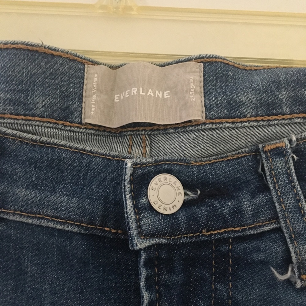 Everlane Mid-Rise Skinny Jean Mid Blue View 5
